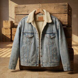 Levi's Premium Sherpa lined denim jacket, Medium